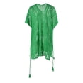 thumbnail image 4 of Ruimatai Beach Cover Up for Women Plus Size Long Womens Tops Fashion Round Neck Long Sleeve Loose Hollowed Out Beach Swimsuit Blouse, 4 of 6
