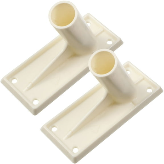 YUNLIGHTS Flag Pole Bracket Heavy Duty Plastic Beige for Wall Mounting 2Pcs