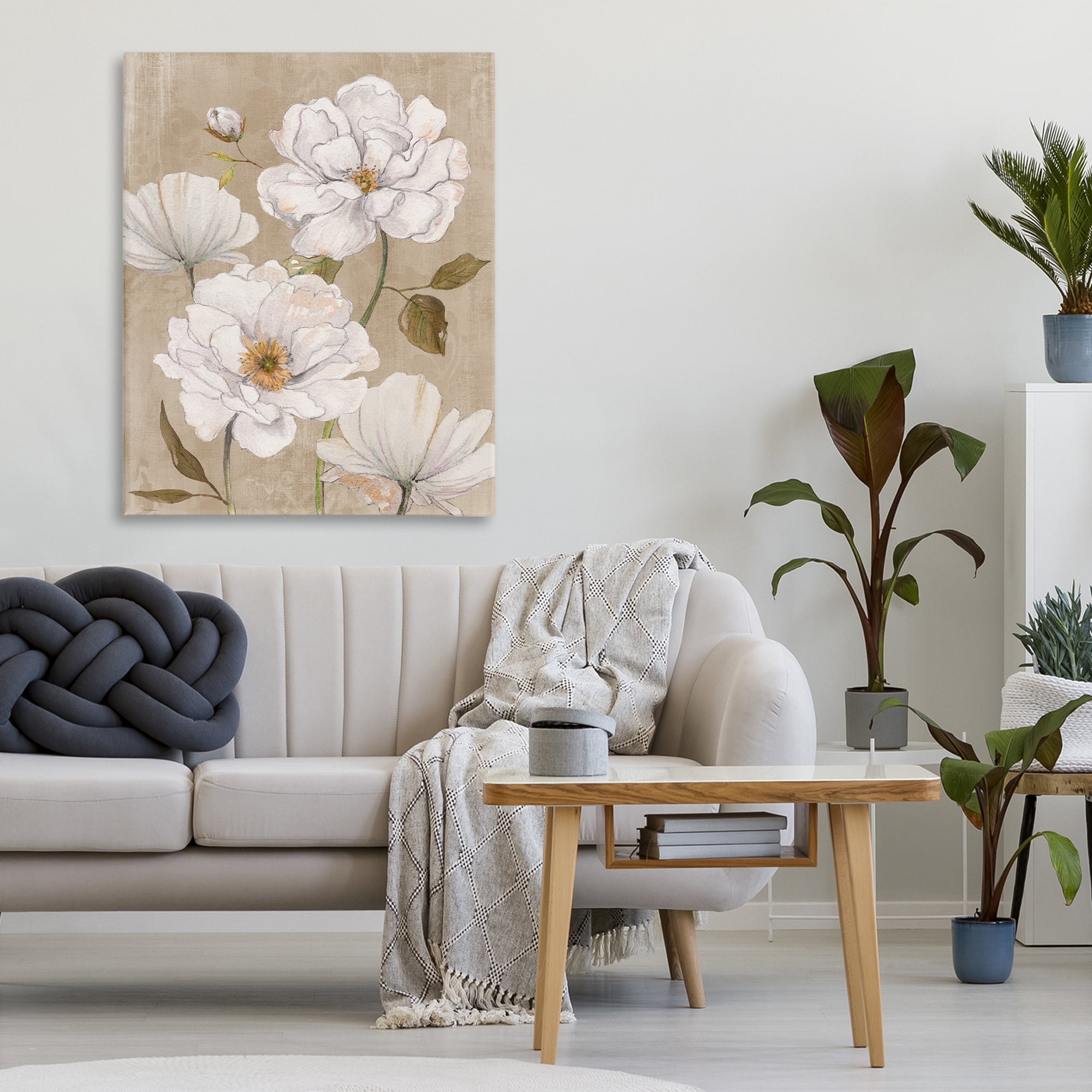 Stupell Industries Rustic Magnolia Blooms Canvas Wall Art, design by Carol Robinson