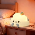 thumbnail image 7 of Cute Cloud Shaped Rechargeable Silicone Night Light, Soft Warm & RGB Color Changing Lamp, Portable Dimmable LED Bedside Lamp for Bedroom Dorm Office Home Decor Holiday Gift, 7 of 7