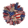 thumbnail image 2 of Fwttom 4Th of July Decorations, Independence Day Wreath Red Blue Pentagram Striped Door Hanging Decoration Home Decoration Props 40Cm, 2 of 9