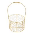 thumbnail image 1 of Golden Iron Gift Basket with Handle for Home Decor and Storage Small Baskets for Gifts 6.5 inches, 1 of 5