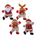 thumbnail image 2 of Dserfhy Small Christmas Doll Ornaments Fabric Snowman Santa Claus Bear Reindeer Xmas Tree Ornaments Rustic Doll Hanging Decor for Holiday Party Supplies, 2 of 8
