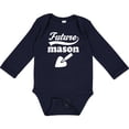 thumbnail image 3 of Inktastic Future Mason Brick Block Occupation Boys or Girls Long Sleeve Baby Bodysuit, 3 of 5