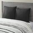 thumbnail image 2 of INK+IVY Camila 1 Piece Euro Sham Cotton Quilted Euro Sham in Black, 2 of 4