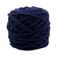 thumbnail image 5 of Abbraccia Chunky Wool Yarn Jumbo Tubular Yarn Giant Wool Yarn DIY Crocheting Bulky Yarn Weight Yarn for Throw Pillow Shoes Weaving Hats Navy Blue, 5 of 9