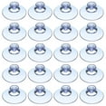 thumbnail image 2 of Advancent Pack of 20 Transparent Mushroom Head Hanging Tabletop PVC Mirror Cups Waterproof Windshield Tool Suction Suckers Home 2cm Almacenamiento y organización del hogar Advancent BFH000249-00, 2 of 6