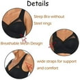 thumbnail image 2 of Women's Seamless Mesh Support Bra Lace Comfortable No Underwire Padded Push Up Soft Back Smoothing Bra, 2 of 6