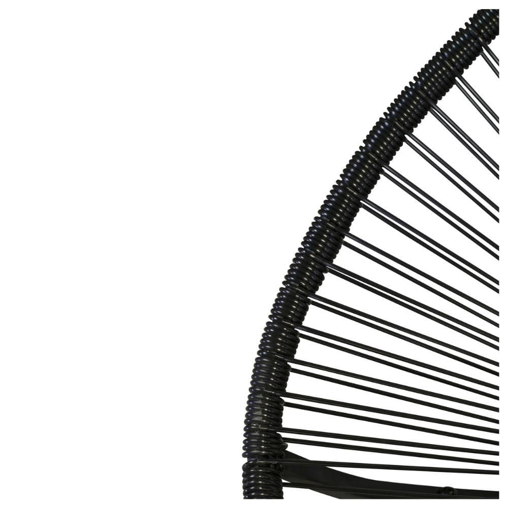 CHAISE ACAPULCO Chaise en fil de fer EN NOIR LOT DE 2