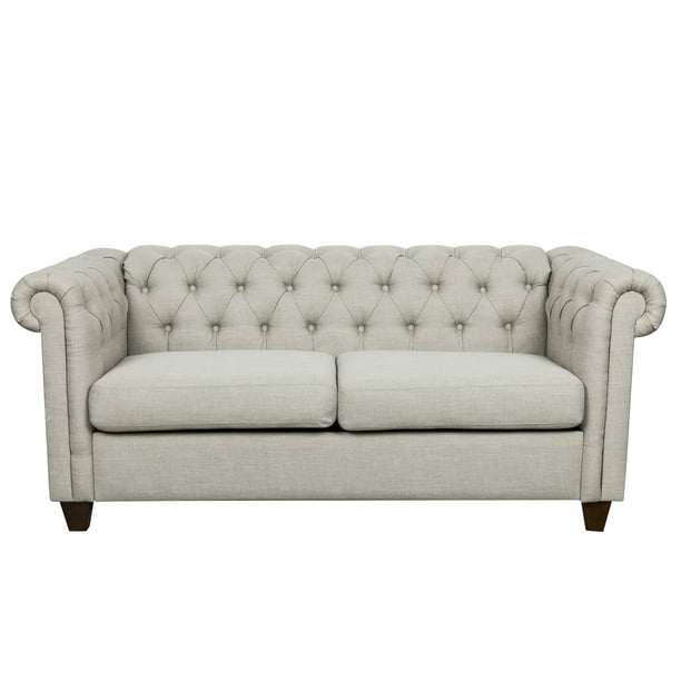 Homefare Tufted Chesterfield Sofa In, What’s Best To Clean Leather Sofa