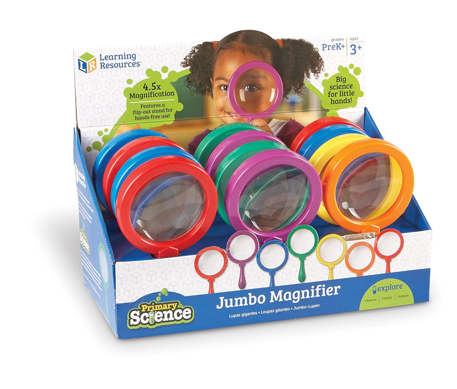 Learning Resources Jumbo Magnifier Countertop 12/Set Display Pop 2775