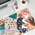 thumbnail image 4 of Abstract Art Design Large Gaming Mouse Pad - Superb Control & Precision - Extended, Waterproof, Non-Slip Rubber Base - Boho Leaves - Perfect for Office Laptop - 31.5 X 11.8 Inch, 4 of 7
