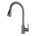 thumbnail image 5 of Grifo extraíble de acero inoxidable Grifo de cocina para agua caliente y fría Lavabo de verduras cepillado de acero inoxidable, 5 of 5