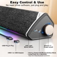 thumbnail image 3 of Altavoces para ordenador SOULION R60 Bluetooth USB 10W Surround, 3 of 9