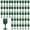 Dark Green, variant on 7OZ Plastic Wine Glasses, Reusable Vintage Goblets Unbreakable Drinking Glasses Crystal Water Cups Champagne for Wedding, Parties, Mother's Day (12, Pink)