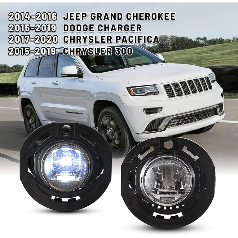 LED Fog Lights Assembly For JEEP GRAND CHEROKEE 2014-2016/DODGE CHARGER  2015-2019/CHRYSLER 300 2015-2019/CHRYSLER PACIFICA 2017-2020 - Walmart.com