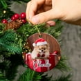 thumbnail image 4 of Personalized Dog Photo Christmas Ornament 2025, Custom Photo & Name Dog Ornament Gift for Dog Lover, Dog Ceramic Ornament Dog 1st Christmas Ornament Christmas, Dog Xmas Ornament JxkwEY, 4 of 6