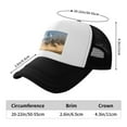 thumbnail image 6 of PAYOHTO Kids Wolf Howling Moon Stars Forest Baseball Hat Back Adjustable Mesh Breathable Hats Black Trucker Cap Outdoor Fishing Sun Caps for Boys or Girls ages 4-10, 6 of 9