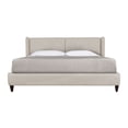thumbnail image 1 of Cama matrimonial Pisa Mobica tapizada en tela color beige, 1 of 5