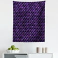 thumbnail image 1 of Geometric Tapestry, Twentieth Century Style Expressionist Art Vibrant Colored Squares and Triangles, Fabric Wall Hanging Decor for Bedroom Living Room Dorm, 5 Sizes, Purple Black, by Ambesonne, 1 of 1