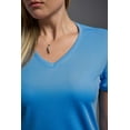 thumbnail image 5 of Expert Brand USA-Made Women's Oxymesh™ Athletic V Neck T-Shirt, Carolina Blue, M, 5 of 6