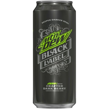 UPC 012000142321 product image for Mtn Dew Black Label Soda, Dark Berry Flavor, 16.0 FL OZ | upcitemdb.com