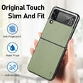thumbnail image 3 of CoverON For Samsung Galaxy Z Flip3 5G Phone Case, Slim fit Lightweight Hard Cover, Green, 3 of 9