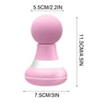 thumbnail image 3 of SATRINO Upgrade 2.0in*4.5in - Mini Electric Handheld Massager Wand, Powerful 6 Speed Vibration Modes,Cordless Handheld and Portable,Suitable for Shoulder,Neck and Back Massage-Pink, 3 of 8