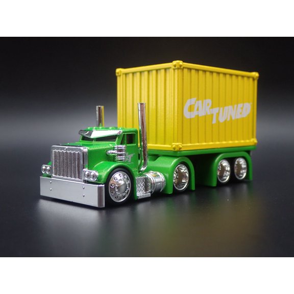 Open Box CAR TUNED SNEAKY PETE CONTAINER RIG 1:64 SCALE DIORAMA DIECAST MODEL CAR