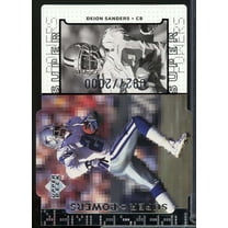 Deion Sanders Card 1998 Upper Deck Super Powers Die Cut Silver #S21