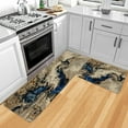 thumbnail image 3 of Kitchen Mats for Floor Set of 2 Pieces Marble Pattern Kitchen Rugs and Mats Non Skid Washable Kitchen Floor Mat(17" Wx30 L+17" Wx 47" L), 3 of 6