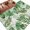 Beige, variant on Green Monstera Leaves Area Rugs 2.7'x5', Small Throw Rugs for Kitchen Bedroom, Tropical Blue Palm Leaf Botanical Summer Indoor Outdoor Rug Non-Slip Low Pile Carpet Runner Reversible Floor Mats