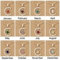 thumbnail image 1 of Collar con colgante de estrella de diciembre con piedra de nacimiento de Europa y Estados Unidos, collar de tarjeta de papel para mujer, 1 of 5