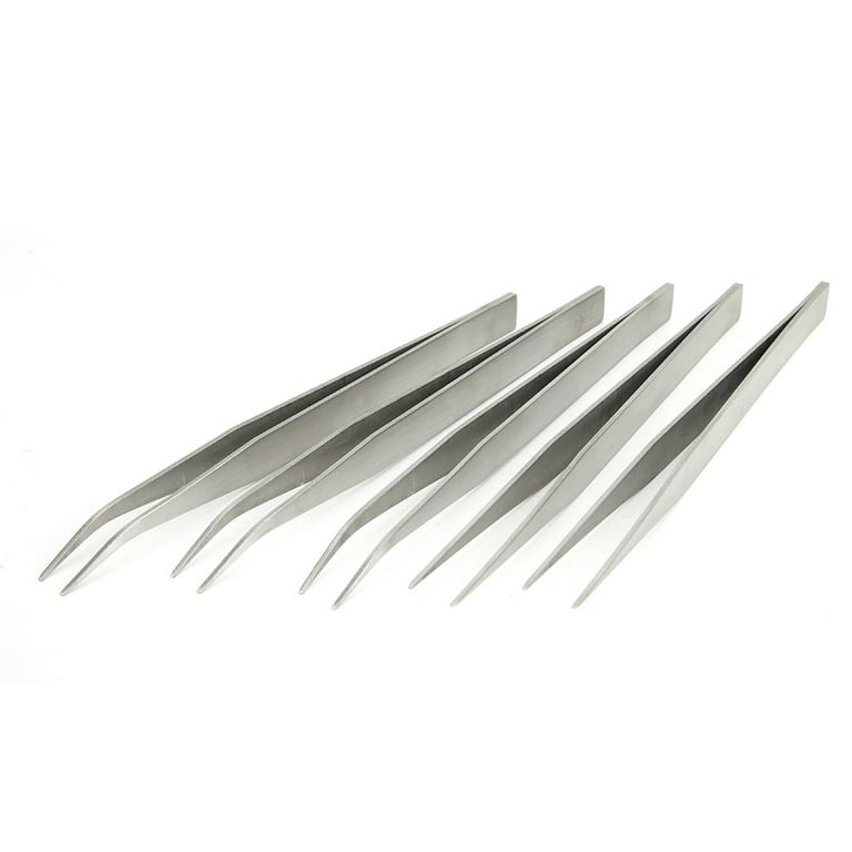 Sewing Tweezers, 5Pcs Stainless Steel Exquisite Workmanship Curved