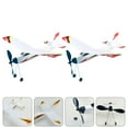 thumbnail image 4 of CIMAXIC 2Pcs Rubber Band Powered Airplane Model Biplane Toys for Kids (Random Pattern),15.55"X12.2"X3.15", 4 of 5
