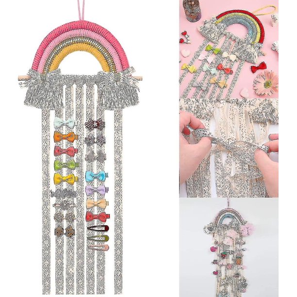 Rainbow Editor Girl Pulsera de tejido de bellota arcoíris