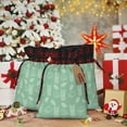 thumbnail image 6 of Kdxio Tropical Pineapple Christmas Drawstring Bags Xmas Buffalo Plaid Candy Bags Linen Treat Bags Christmas Gift Bags for Presents-Black, 6 of 8