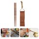 thumbnail image 3 of 1 par de palillos de madera para picnic al aire libre, plegables (marrón claro), 3 of 8