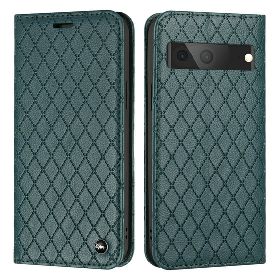 Feishell Fit for Google Pixel 7 Wallet Case with RFID Blocking Protection Card Slots,Shockproof Luxury PU Leather Magnetic Closure Flip Kickstand Anti-Scratch Full Protection Phone Case,Green