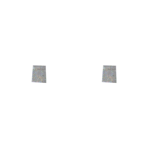 Advancent Paquete de 100 piezas Bolsa de papel de aluminio Porta alimentos Bolsas de paquete con cierre hermético con bolsa de embalaje de color Brillante con estrellas 7.5 x 10 cm 2piezas