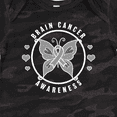 thumbnail image 4 of Inktastic Brain Cancer Awareness with Grey Ribbon and Butterfly Boys or Girls Baby Bodysuit, 4 of 5