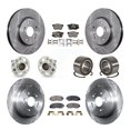 thumbnail image 1 of Transit Auto Front Rear Wheel Hub Bearings Assembly Disc Brake Rotors and Ceramic Pads Kit (10Pc) for Car 2007-2011 Honda CR-V FWD - Left Right Side (Driver Passenger) KBB-130430, 1 of 10