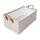 thumbnail image 4 of Caja de almacenamiento para armario,Contenedor de almacenamiento con marco de metal,Organizador de armario,Cesta organizadora de almacenamiento con as, 4 of 9