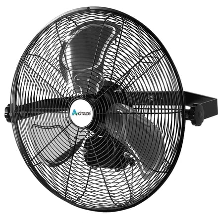 Achazel 20 Inch Industrial Wall Mount Fan, 3-Speed 5400 CFM High Velocity Adjustable Tilt Weatherproof Fan for Patio Commercial Garage Outdoor