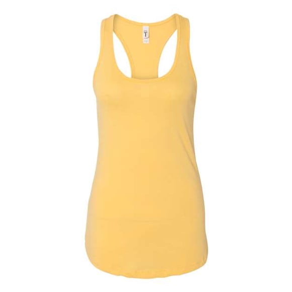 Next Level Apparel Ideal Racerback Tank para mujer - Mediano - Crema de plátano ROPA DEL SIGUIENTE NIVEL 1533
