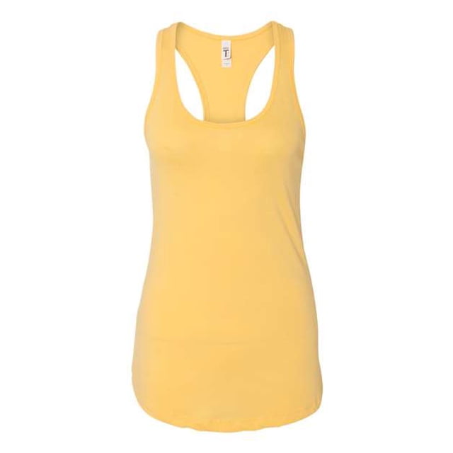 Next Level Apparel Ideal Racerback Tank para mujer - Mediano - Crema de plátano ROPA DEL SIGUIENTE NIVEL 1533