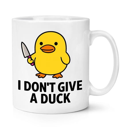 I Dont Give A Duck Meme 11oz Mug Cup Funny Joke Rude Birthday Grumpy Sarcastic Boss Manager Teacher Doctor Nurse Yellow Duck