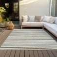 thumbnail image 6 of Addison Rugs Chantille Indoor/Outdoor Transitional Stripes Ivory Washable Rectangle Rug, 10' x 14', 6 of 6