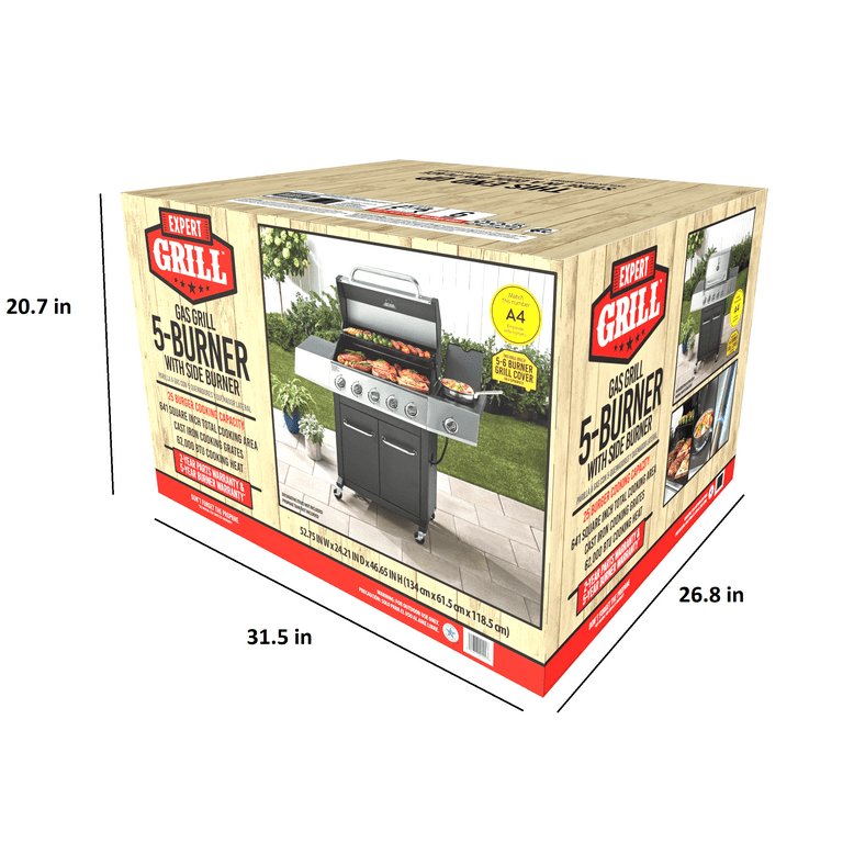 Expert grill 5 outlet burner