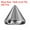 Metallic Black, variant on Uxcell 200Pcs Spike Cone Studs 0.24x0.24" Plastic with Hole for Crafts Silver